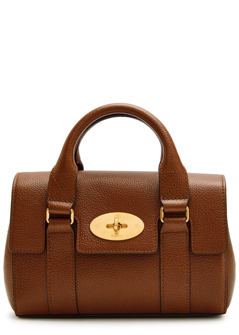 MULBERRY-Mini Heritage Bayswater grained leather cross-body bag 