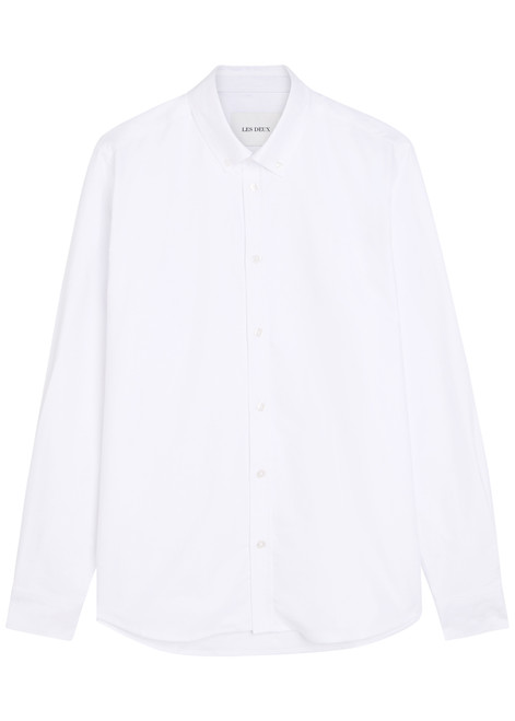 LES DEUX-Konrad Oxford stretch-cotton shirt