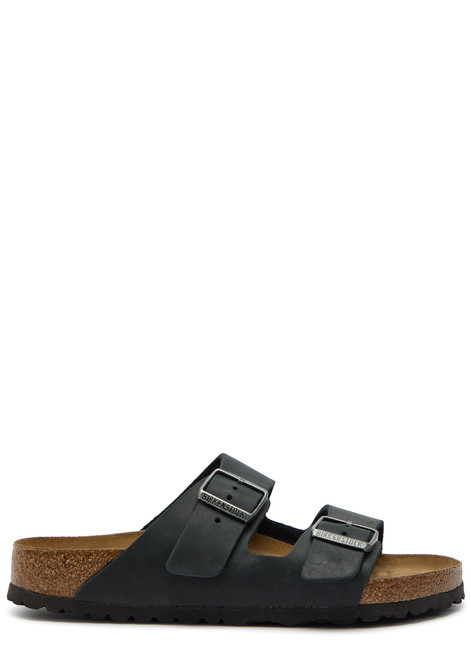 BIRKENSTOCK-Arizona oiled leather sliders