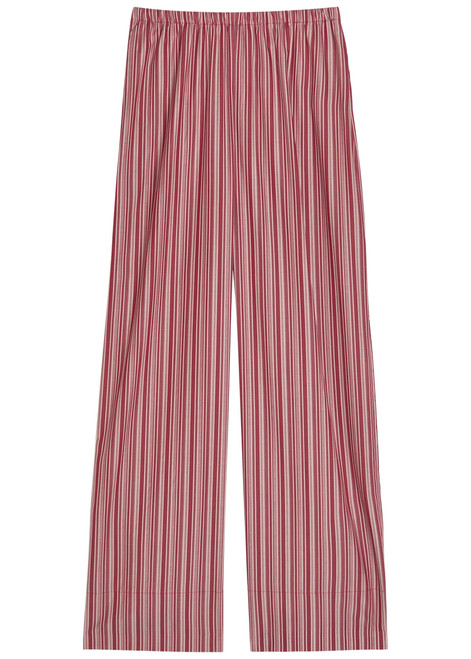 FAITHFULL THE BRAND-Tone striped straight-leg cotton trousers