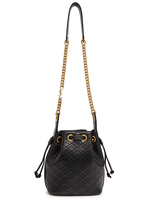 SAINT LAURENT-Bo chain quilted leather bucket bag