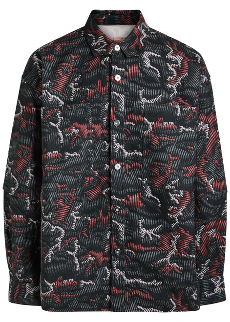 PDF CHANNEL-Raf patterned cotton overshirt
