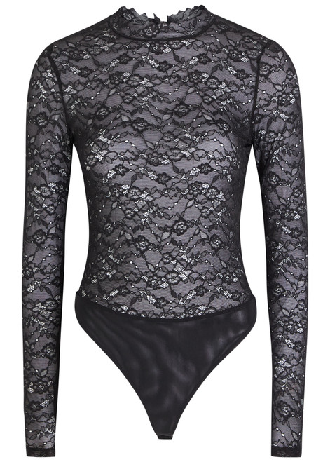 ALICE + OLIVIA-Taeyn lace bodysuit