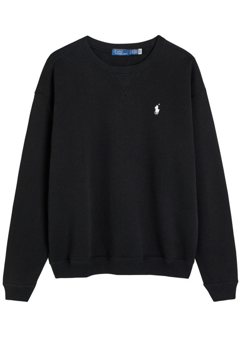 POLO RALPH LAUREN-Logo-embroidered cotton-blend sweatshirt