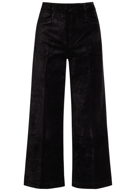 PAIGE-Anessa wide-leg velvet trousers