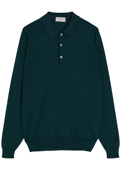 JOHN SMEDLEY-Belper merino wool polo shirt 