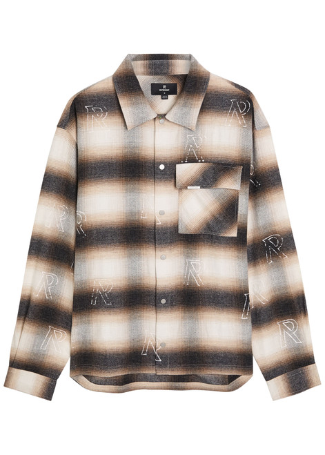 Initial plaid flannel shirt