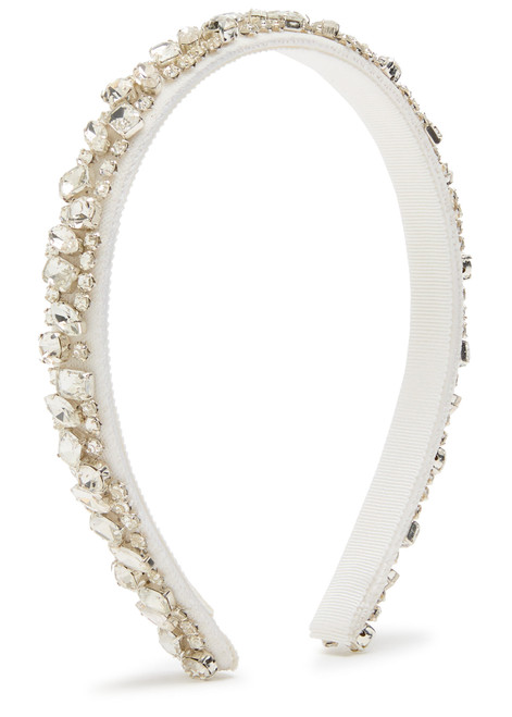 JENNIFER BEHR-Essen crystal-embellished silk headband