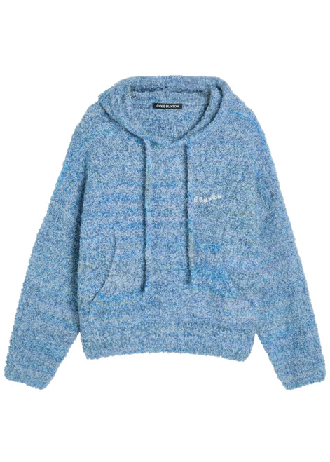 COLE BUXTON-Melange hooded bouclé jumper
