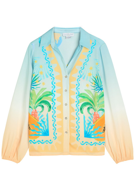 NEVER FULLY DRESSED-Rio Miley printed woven shirt