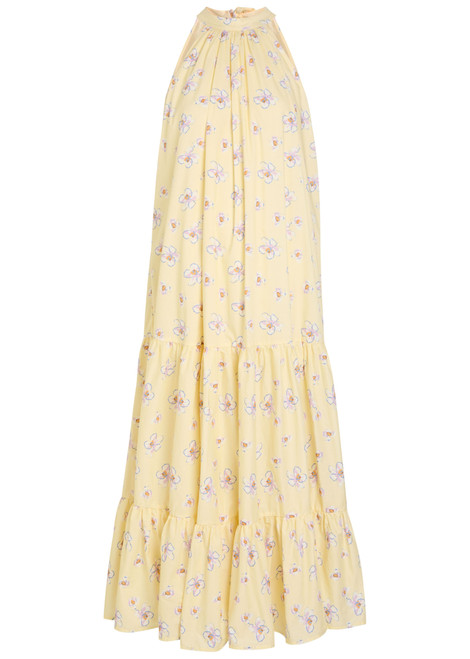 SISTER JANE-Lake Breeze floral-print cotton-poplin midi dress