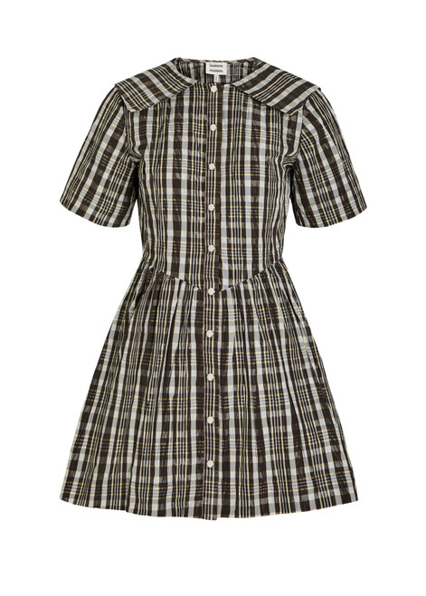 DAMSON MADDER-Miley checked taffeta mini dress