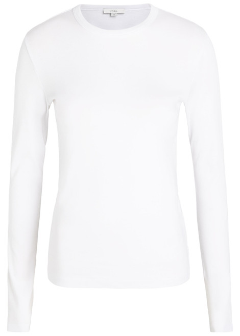VINCE-Essential cotton-blend top 