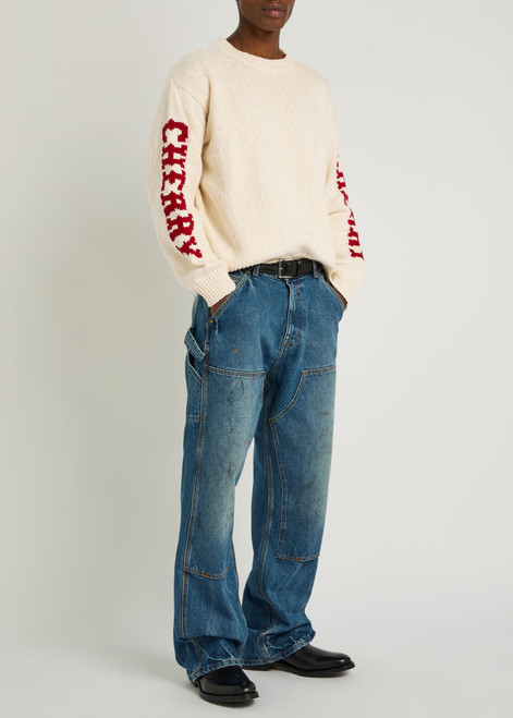 Logo cotton-knit jumper