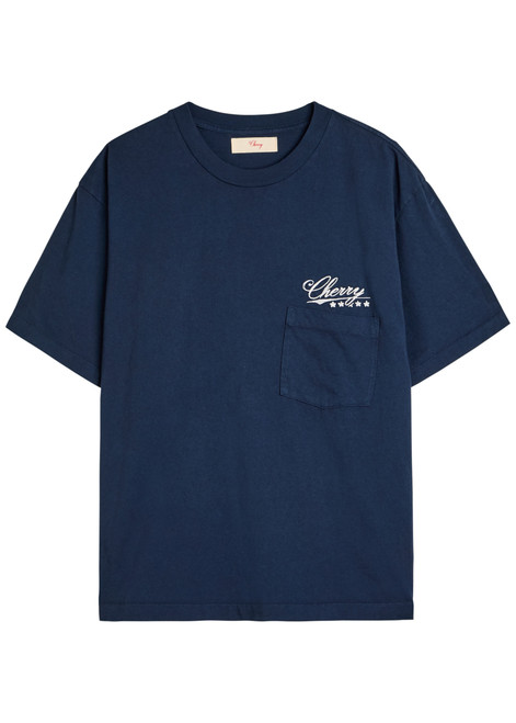 CHERRY LOS ANGELES-Five Star logo-print washed cotton T-shirt