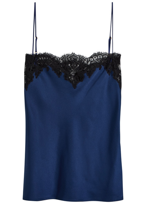 STELLA MCCARTNEY-Iconic lace-trimmed satin top
