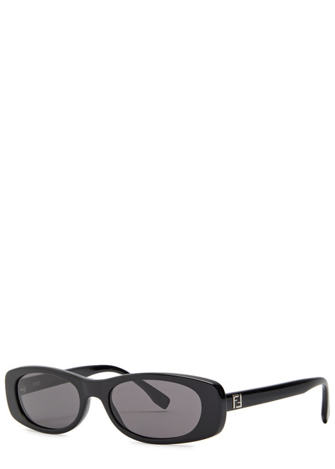 FENDI-Narrow rectangle-frame sunglasses