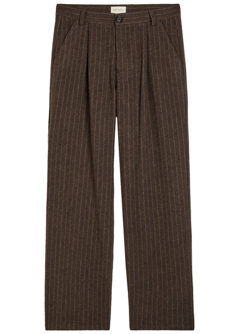 OLIVER SPENCER-Orsman striped wool-blend trousers