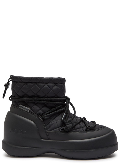 MOON BOOT-Mezzaluna quilted nylon snow boots