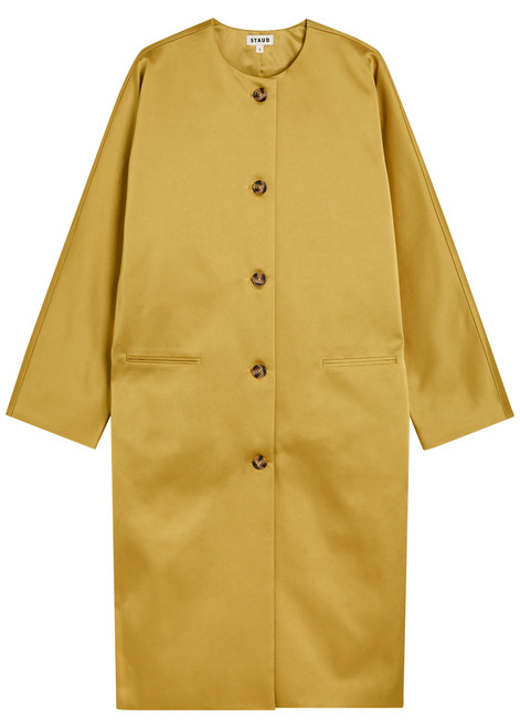 STAUD-Liz satin coat
