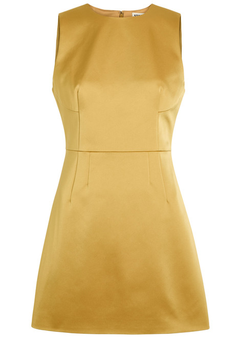 STAUD-Garden satin mini dress