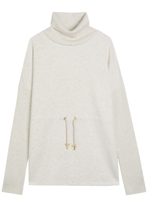 VARLEY-Ethel toggle-waist stretch-jersey sweatshirt