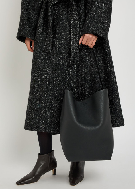 Park large grained leather tote