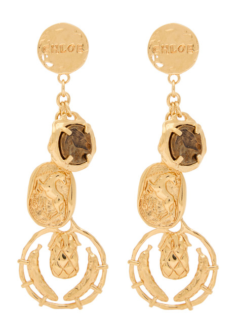 CHLOE-The Chloé Medals drop earrings