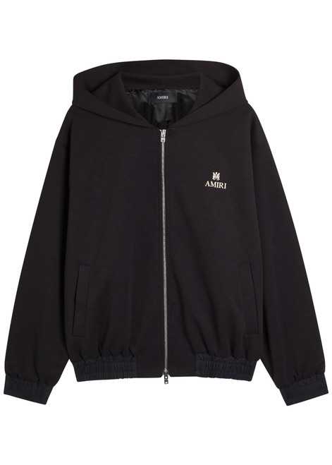 AMIRI-MA logo hooded jersey jacket 