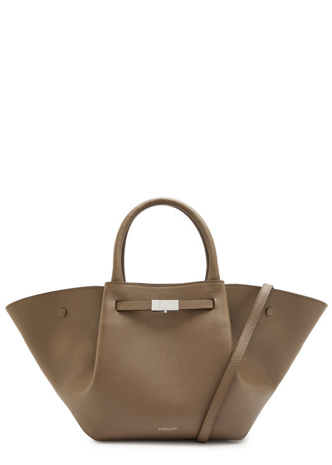 DEMELLIER-The New York midi grained leather tote