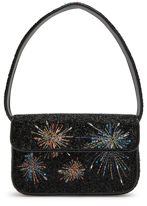 STAUD-Tommy firework beaded shoulder bag