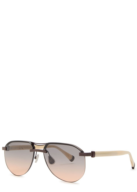 BRUNELLO CUCINELLI-Aviator-style sunglasses