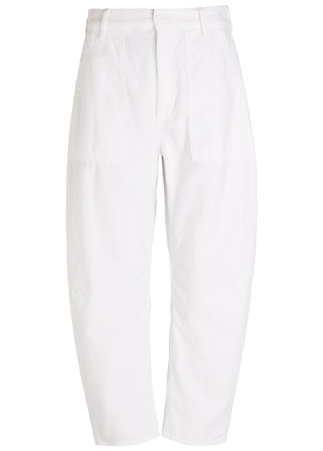 POLO RALPH LAUREN-Barrel-leg cotton trousers