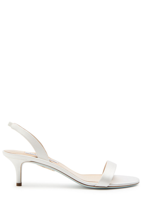 AQUAZZURA-So Nude 50 satin slingback sandals