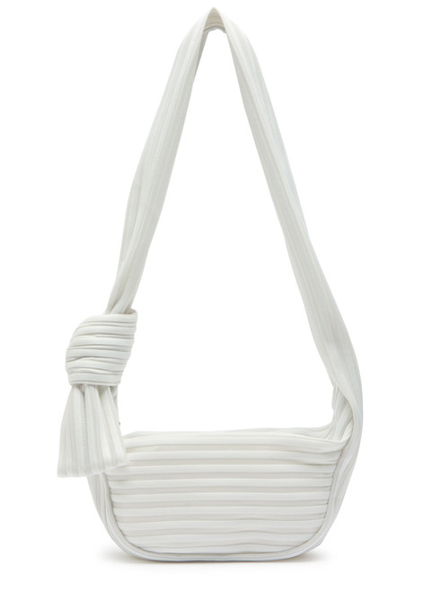 ISSEY MIYAKE-Linear 58 striped mesh bag