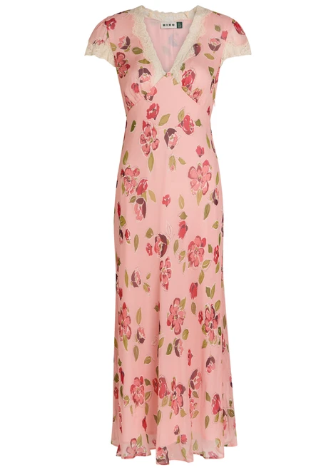 RIXO-Clarice floral-print georgette midi dress