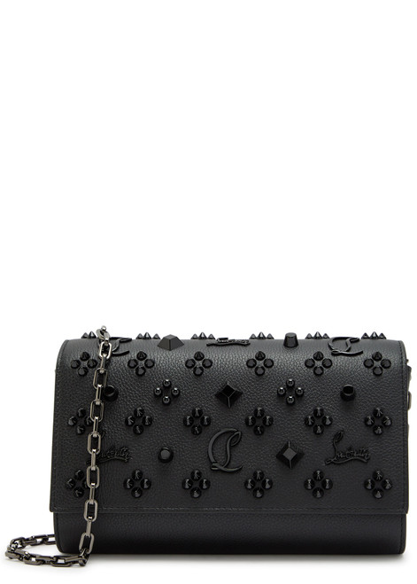 CHRISTIAN LOUBOUTIN-Paloma stud-embellished leather clutch