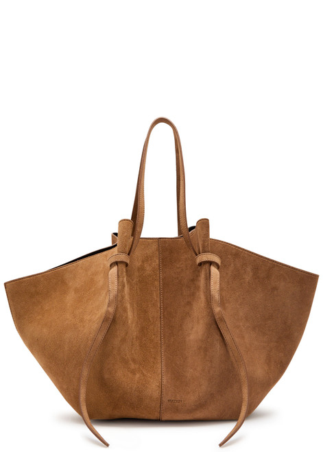 YUZEFI-Mochi large suede tote bag