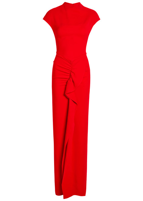 TOVE-Beth ruffled crepe maxi dress