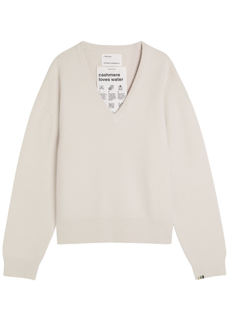 EXTREME CASHMERE-N°457 Jack V-neck cashmere-blend jumper