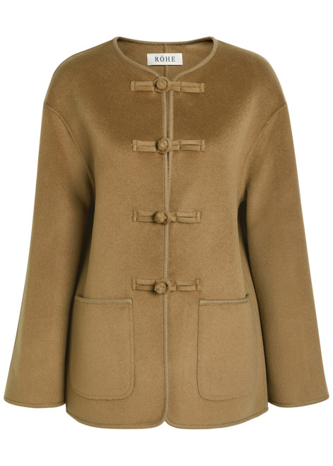 ROHE-Mandarin wool and cashmere-blend jacket 