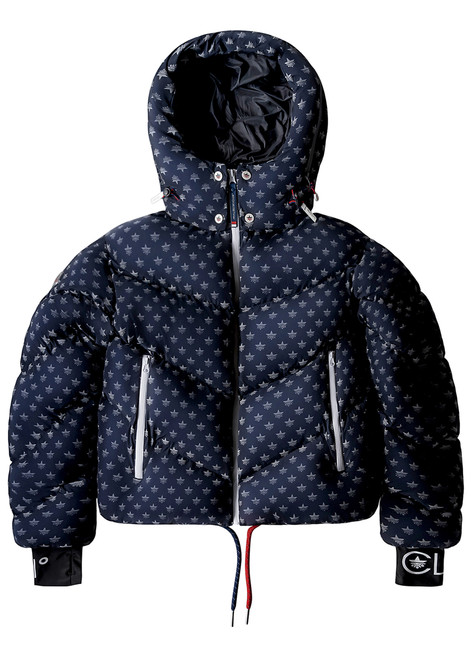MALIBU SKI CLUB-Ditzy cropped puffer jacket