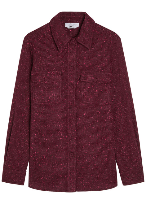 GABRIELA HEARST-John Austin speckled wool-blend shirt
