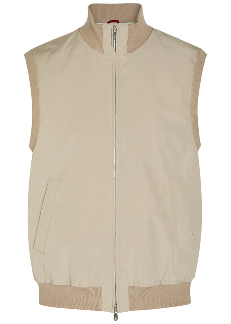 BRUNELLO CUCINELLI-Water resistant sleeveless nylon gilet 