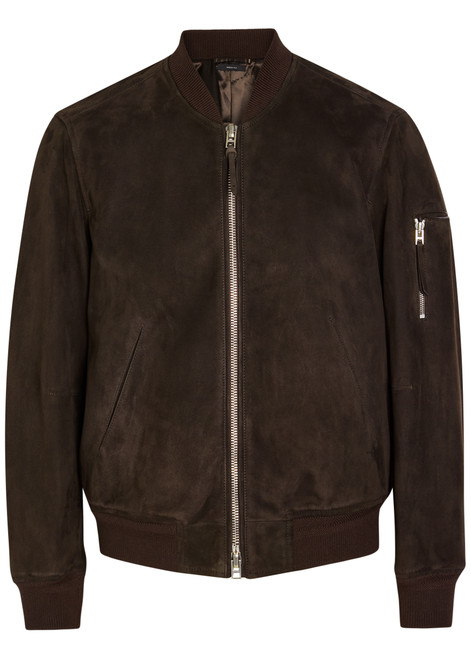 TOM FORD-Suede bomber jacket 