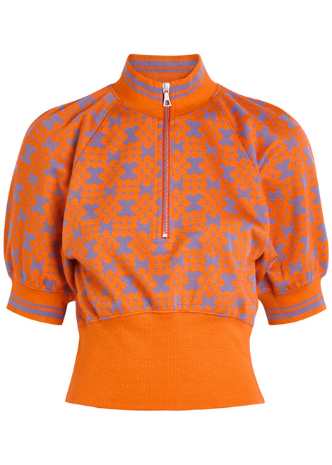 DRIES VAN NOTEN-Hessium patterned knit top