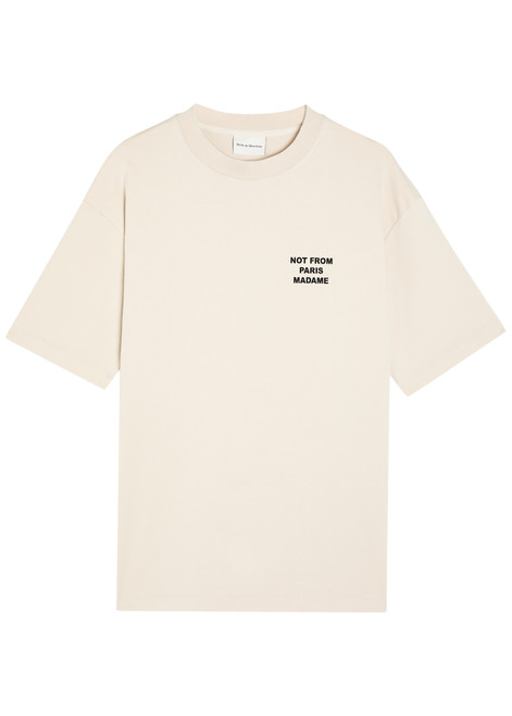 DRÔLE DE MONSIEUR-Le T-shirt Slogan printed cotton T-shirt