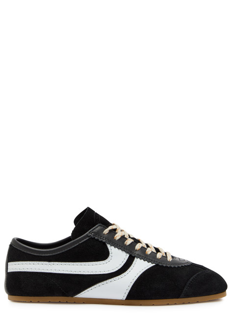 DRIES VAN NOTEN-Dustin panelled suede sneakers 