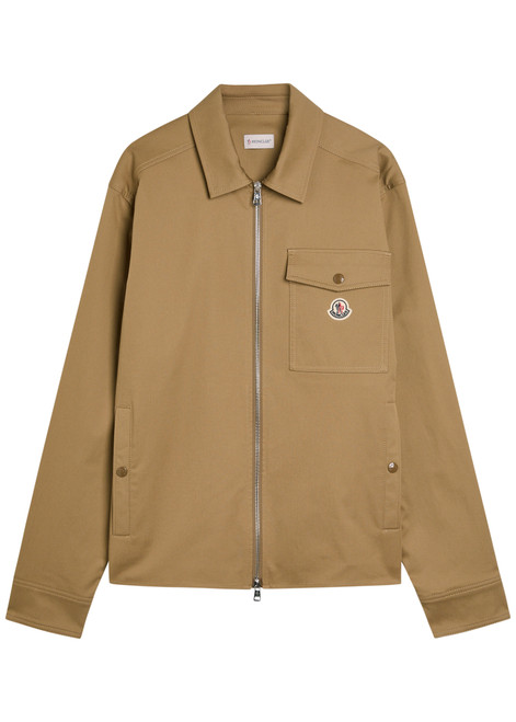 MONCLER-Logo stretch-cotton overshirt 