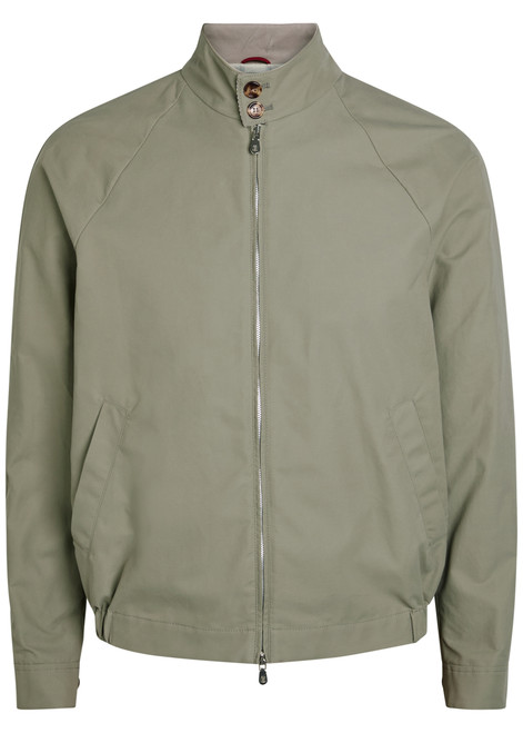 BRUNELLO CUCINELLI-High-neck cotton-blend jacket